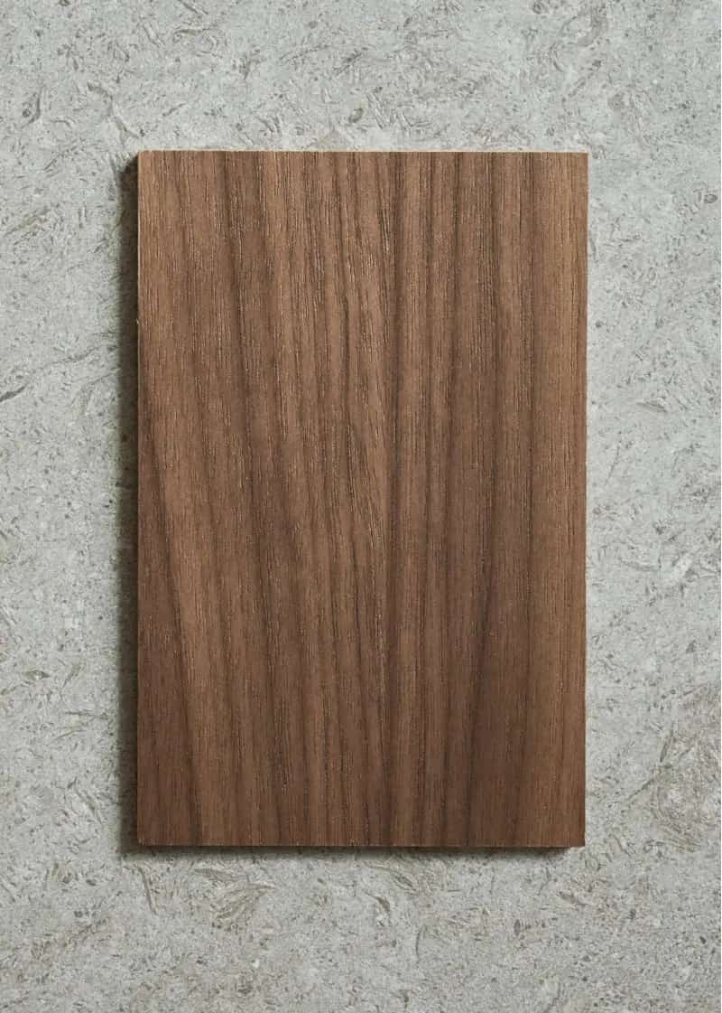rWood Micro acoustic panel with natural wood veneer, close-up of the finish