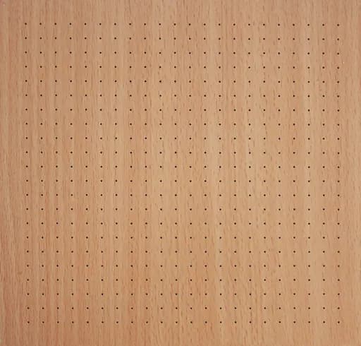 rWood - Perf panel close-up showing round perforations